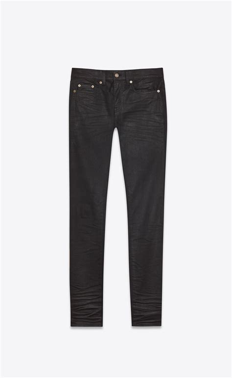 ysl black skinny jeans|YSL denim sets.